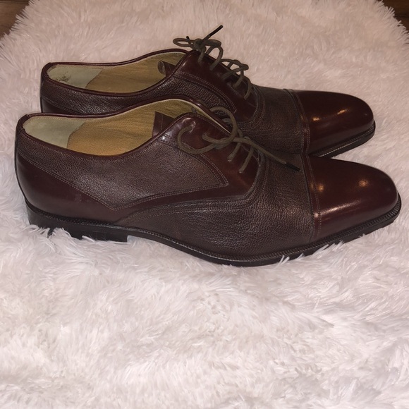New Lopez taibo size 10 brown leather dress shoes - Picture 4 of 5